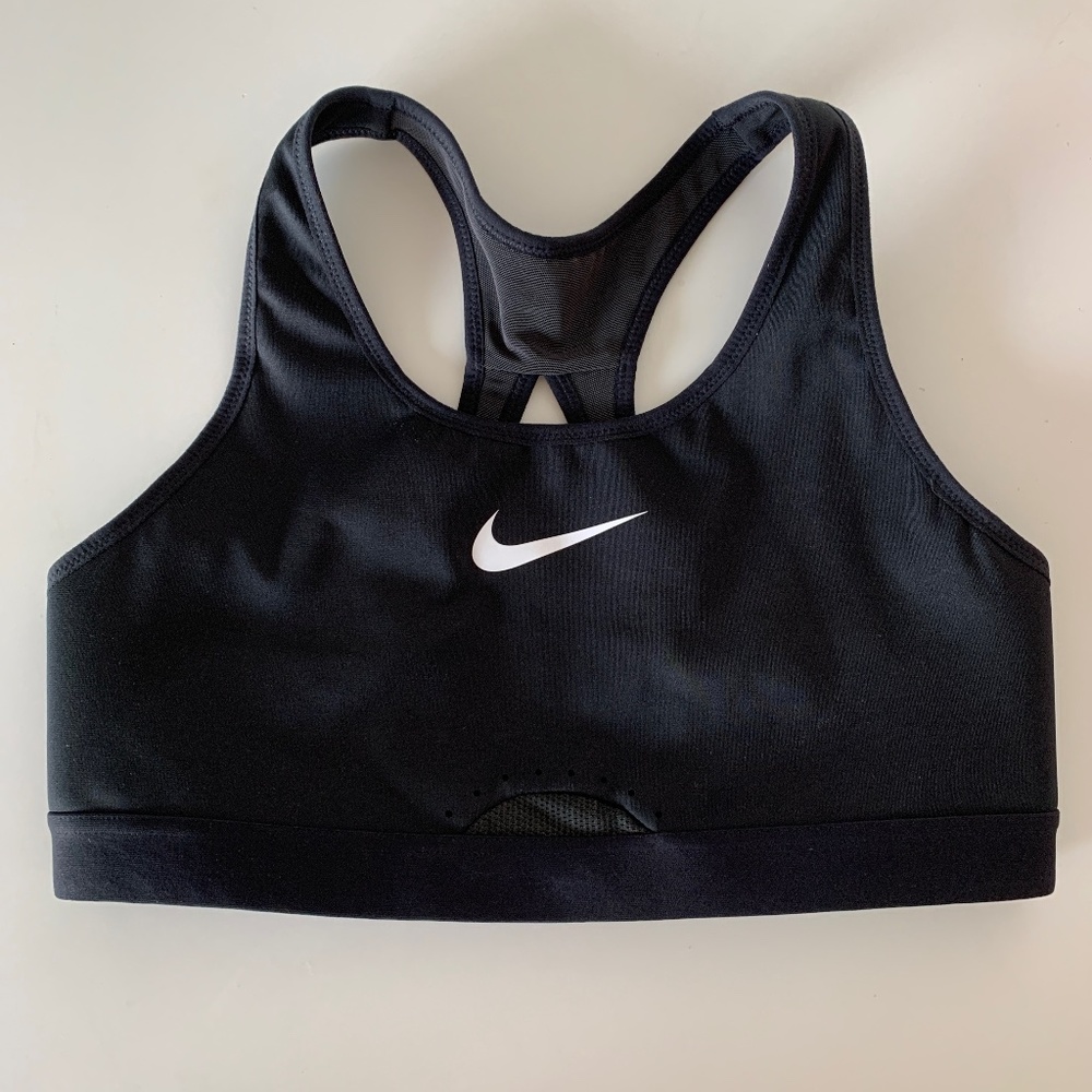 Womens black Nike sports bra